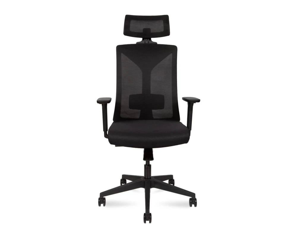 Кресло Norden Бостон black Сетка/Ткань, Черный