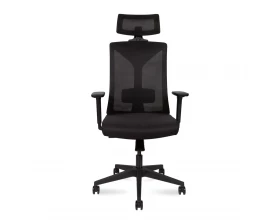 Кресло Norden Бостон black Сетка/Ткань, Черный images