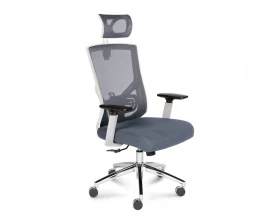 Кресло Norden Гарда SL white Сетка/Ткань, Серый images