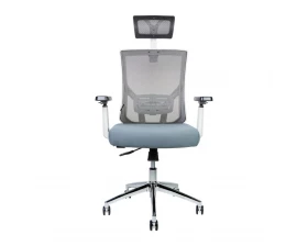 Кресло Norden Гарда SL white Сетка/Ткань, Серый images