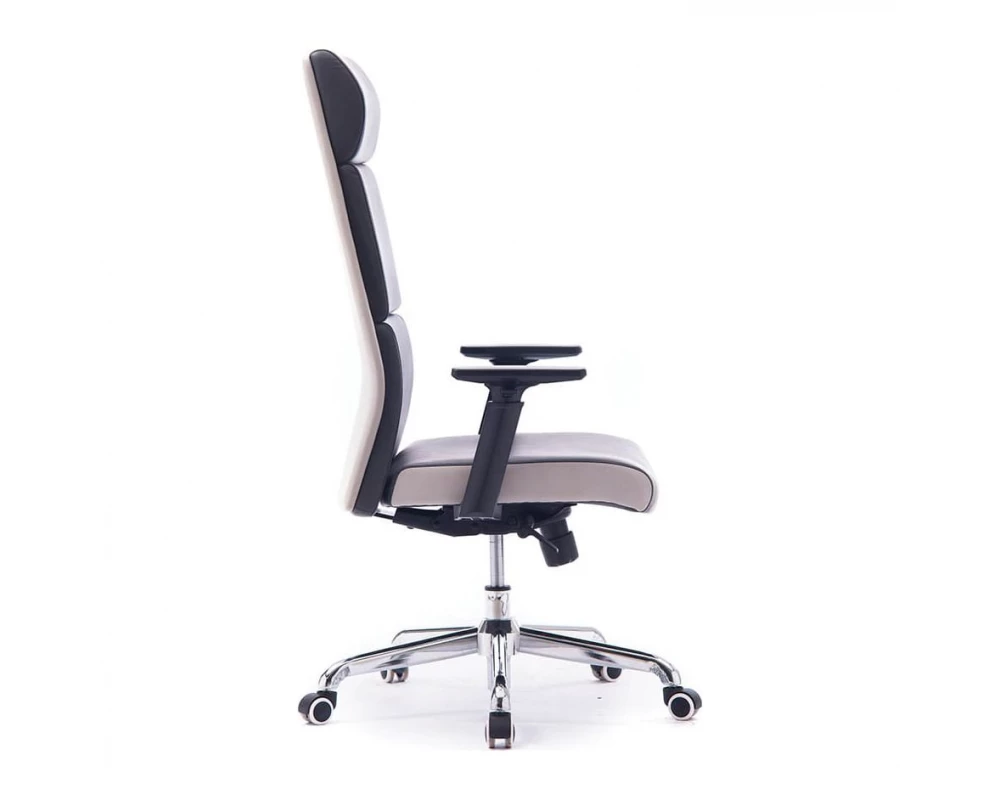 Кресло Norden Лондон Экокожа, Темно-серый/Светло-серый