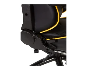 Кресло Norden Лотус GTS / Lotus GTS реклайнер Экокожа, Черный/Желтый images
