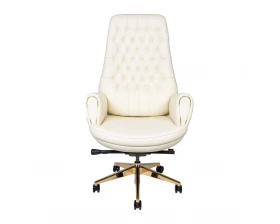 Кресло Norden Моцарт Натуральная кожа, Айвори images