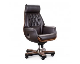 Кресло для руководителя Norden Трон Натуральная кожа, Коричневый images