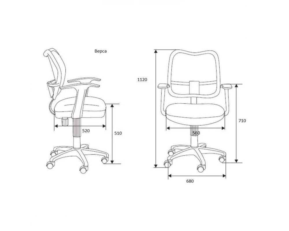 Кресло Norden Верса Экокожа, Черный