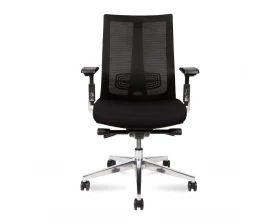 Кресло Norden Vogue aluminium LB Сетка/Ткань, Черный images