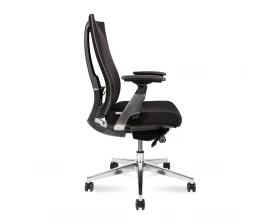 Кресло Norden Vogue aluminium LB Сетка/Ткань, Черный images