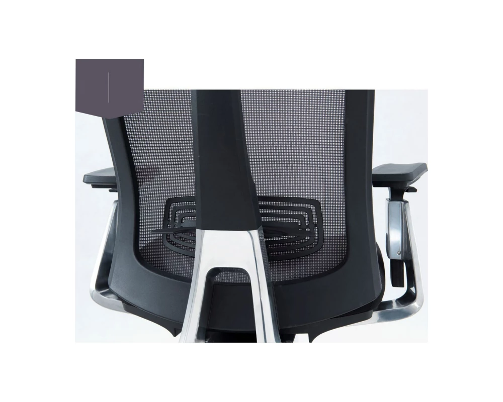 Кресло Norden Vogue aluminium Сетка/Ткань, Черный