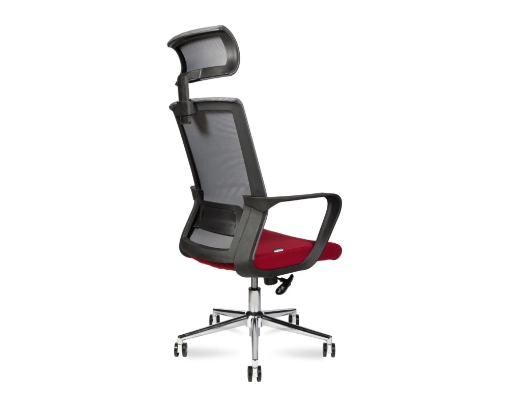 Кресло Norden Интер хром Сетка/Ткань, Красный