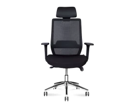 Кресло Norden Mono chrom Сетка/Ткань, Черный images