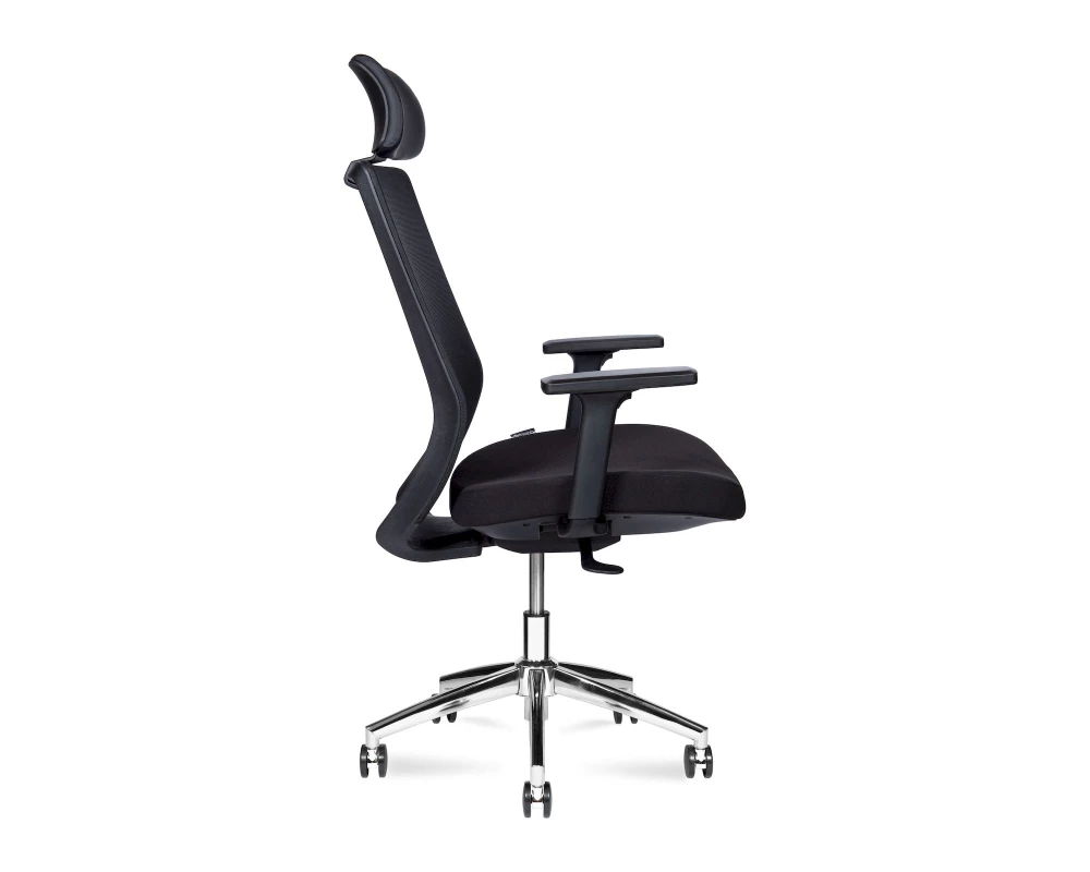 Кресло Norden Mono chrom Сетка/Ткань, Черный