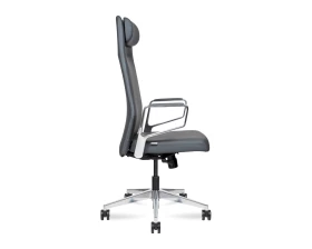 Кресло Norden West Натуральная кожа, Серый images