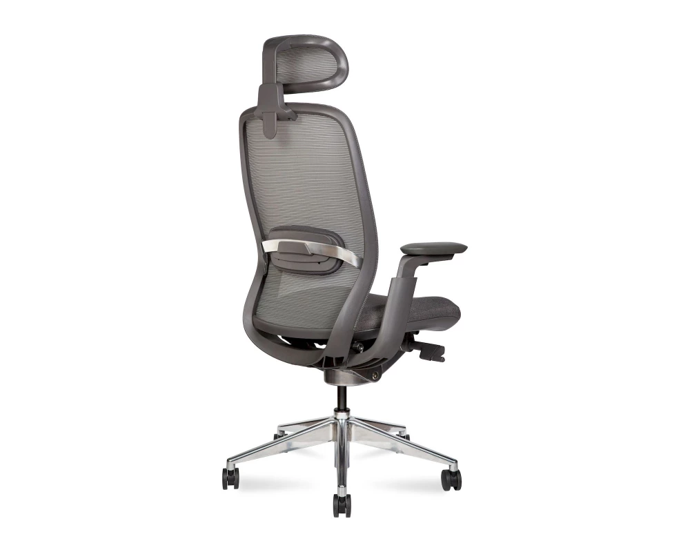 Кресло Norden Tesla aluminium Сетка/Ткань, Серый