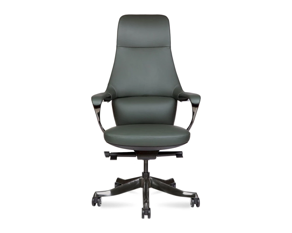 Кресло Norden Titanium Натуральная кожа, Серо-зеленый