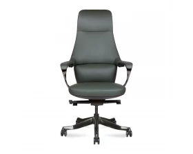 Кресло Norden Titanium Натуральная кожа, Серо-зеленый images