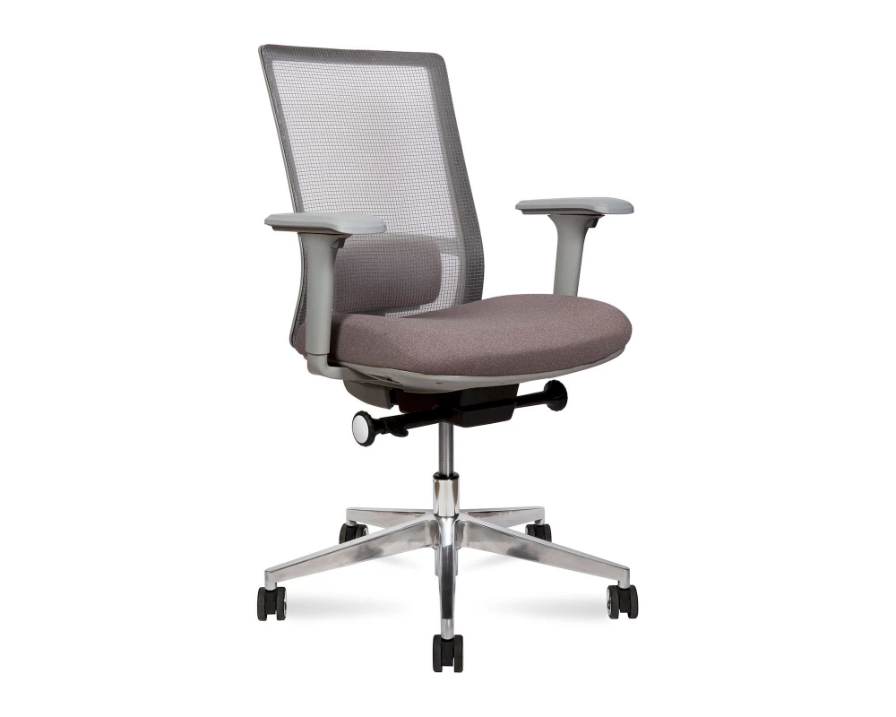 Кресло Norden Vector Сетка/Ткань, Серый