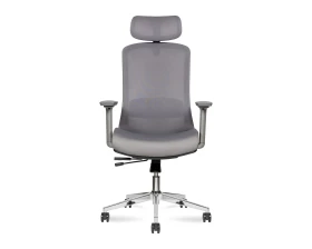 Кресло Norden Космо грэй / Cosmo grey хром Сетка/ Ткань images