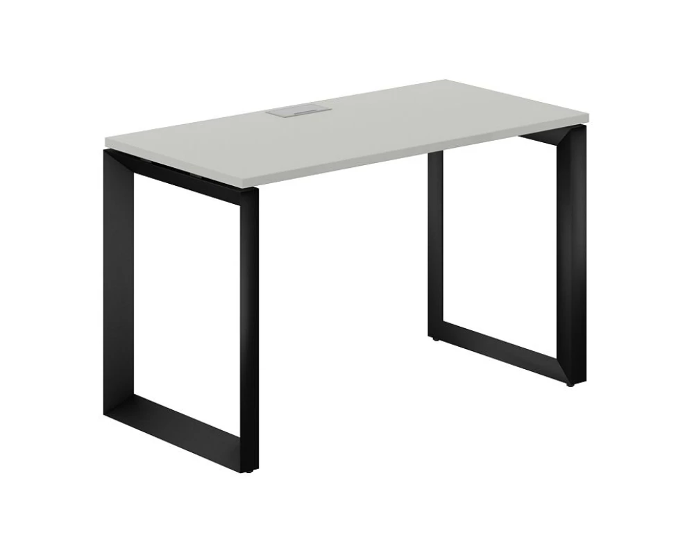 Стол на О-образном каркасе 1200x600x750 Prizma (nd) Серый бархат/Черный