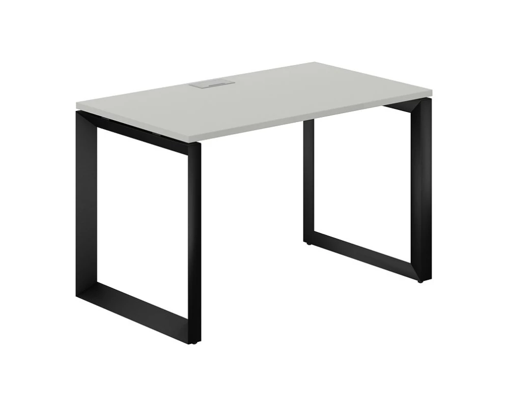 Стол на О-образном каркасе 1200x700x750 Prizma (nd) Серый бархат/Черный