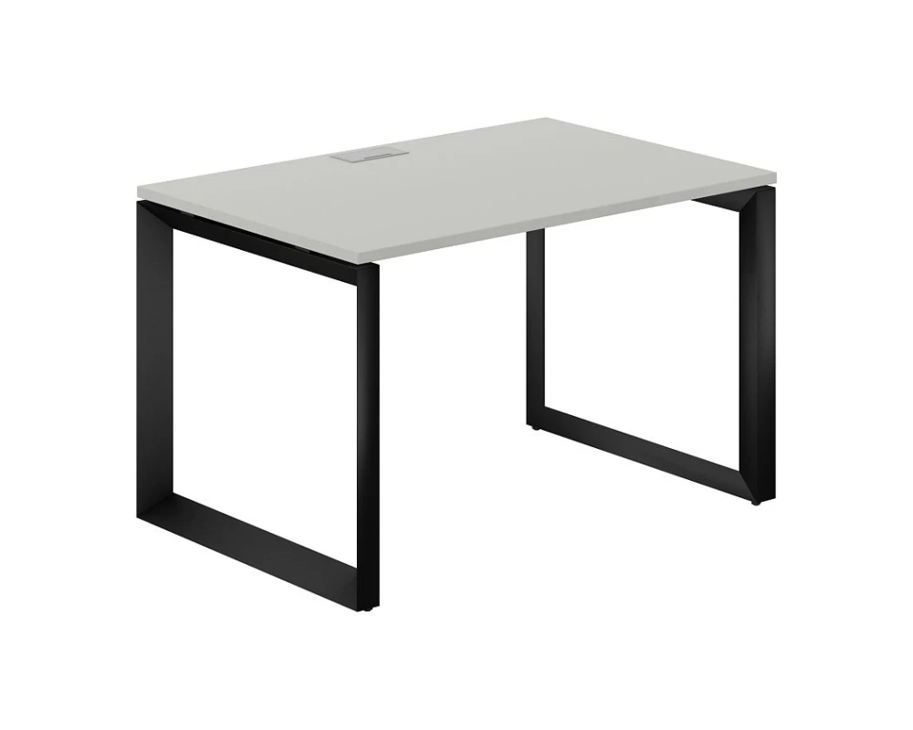 Стол на О-образном каркасе 1200x800x750 Prizma (nd) Серый бархат/Черный