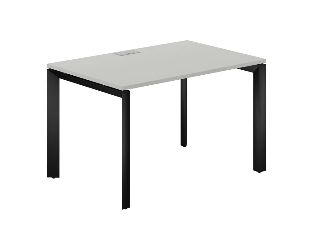 Стол на П-образном каркасе 1200x800x750 Prizma (nd) Серый бархат/Черный