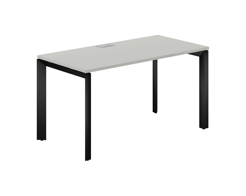 Стол на П-образном каркасе 1400x700x750 Prizma (nd) Серый бархат/Черный