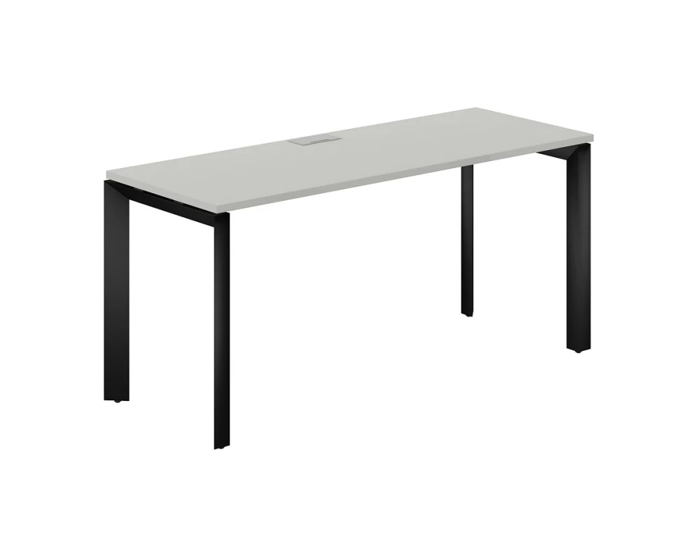 Стол на П-образном каркасе 1600x600x750 Prizma (nd) Серый бархат/Черный