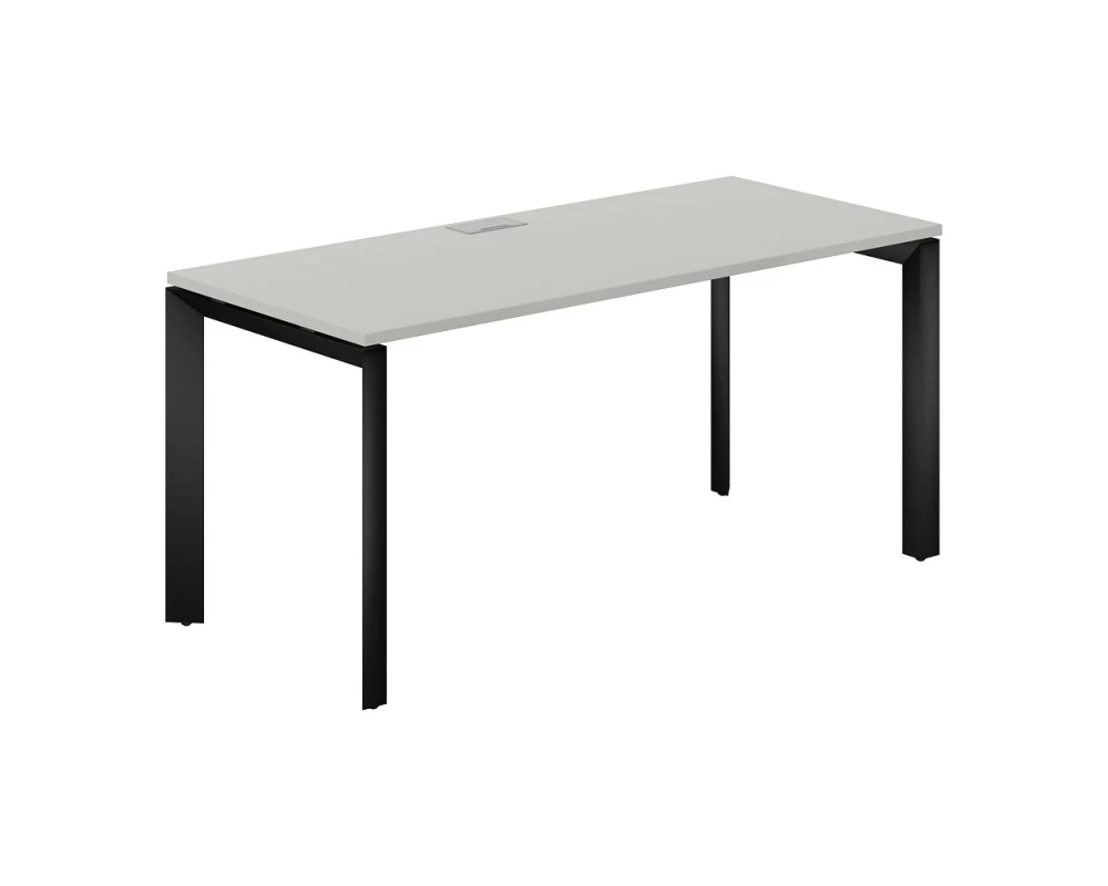 Стол на П-образном каркасе 1600x700x750 Prizma (nd) Серый бархат/Черный