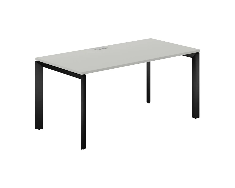 Стол на П-образном каркасе 1600x800x750 Prizma (nd) Серый бархат/Черный