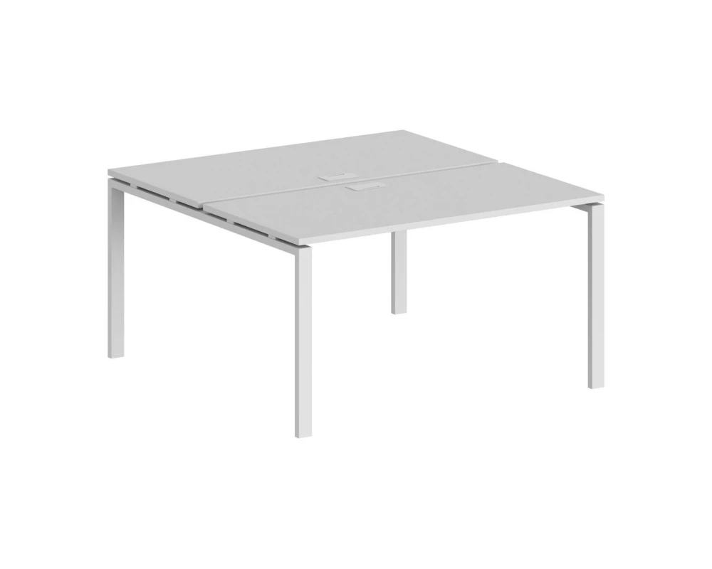 Рабочая станция 1200x1638х750 профиль белый: 60x30 Сигма / Sigma Белый