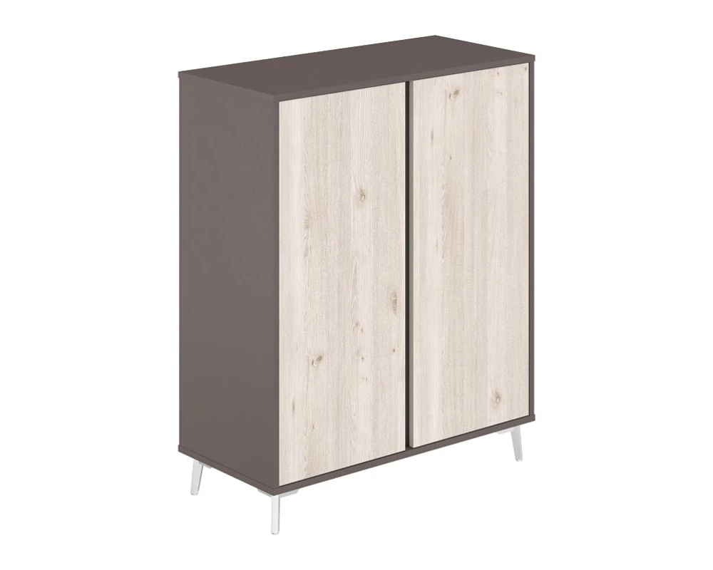 Шкаф средний 966х450х1200 Sirio Вольфрам/Дуб тоскана