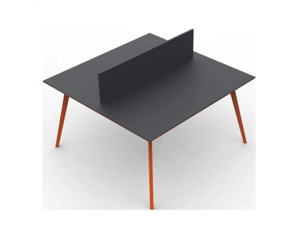 Двойной Стол персонал (4 ножка) 140 Слайд ВС