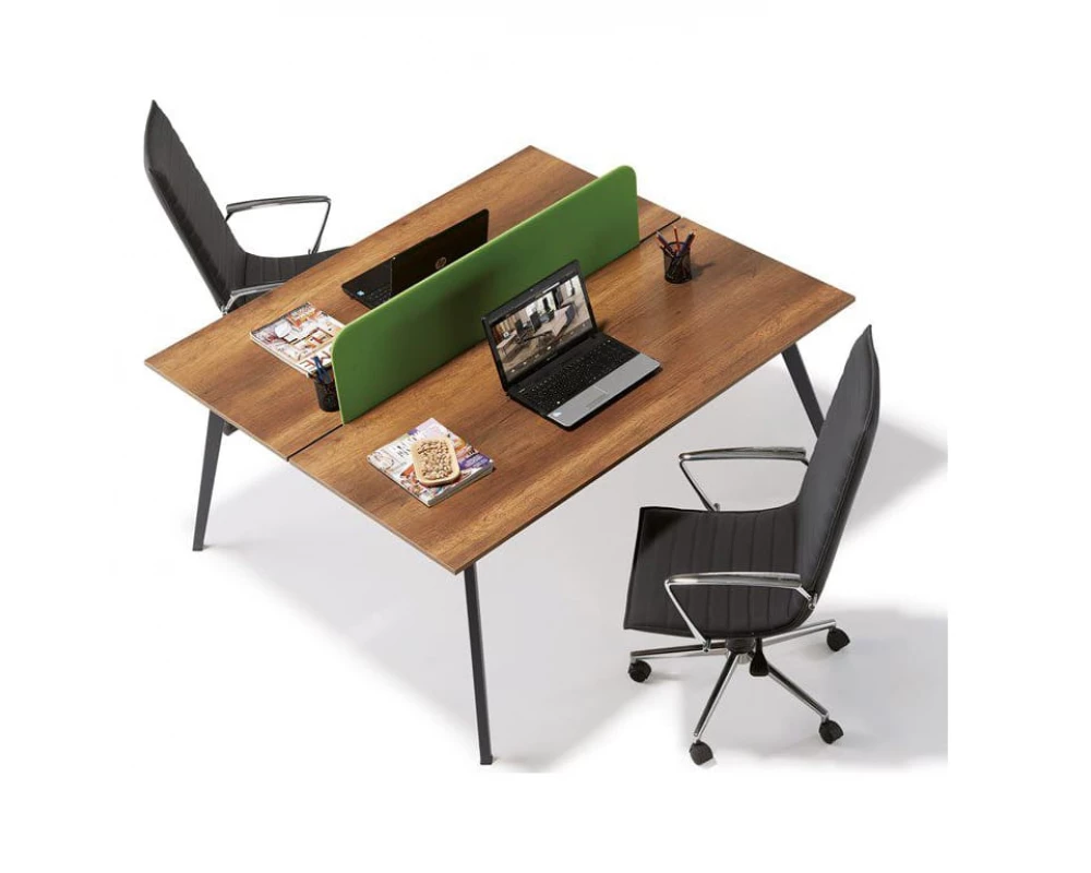 Двойной Стол персонал (4 ножка) 140 Слайд ВС