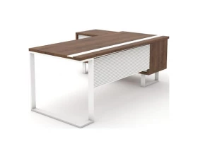 Стол руководителя с одной опорой (монтируемый на тумбу) 200 Зета images