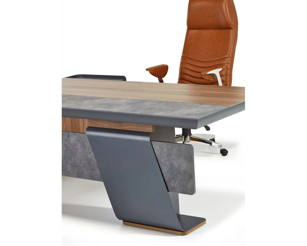 Стол руководителя с опорной тумбой Мажор