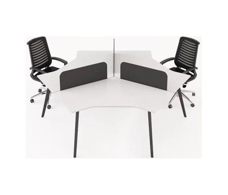 Тройной стол персонал с ткань панель Слайд ВС - Трио