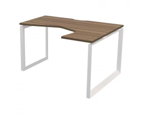 Стол эргономичный правый на металлокаркасе НТМП.О-040.ПР Аргентум images