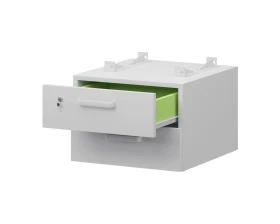 Тумба подвесная для столов на м/каркасе гл.600 мм СМТ2-2ПД.60 432x468x332 Смарт (pt) images