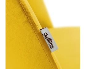 Стул барный SHT-ST35-1/S29 Велюр, Имперский желтый/Хром лак images