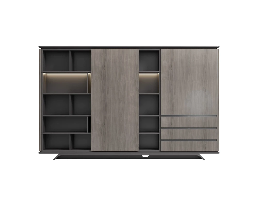 Шкаф для документов с раздвижными фасадами 3260x430x2050 Atlas (Sun)