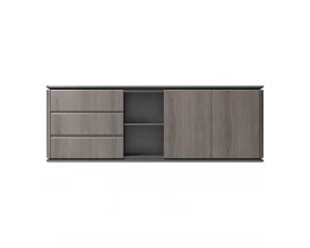 Шпонированный шкаф низкий 2300x430x800 Atlas (Sun) images