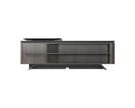 Стол руководителя на опорной сервисной тумбе - левый 2480x2240x750-1150 Atlas (Sun) images