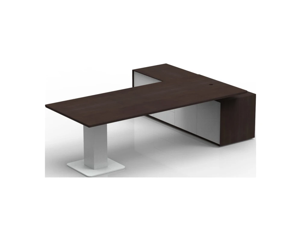 Стол руководителя с регулировкой по высоте левый 2680x2100x740-1200 I-Work 2