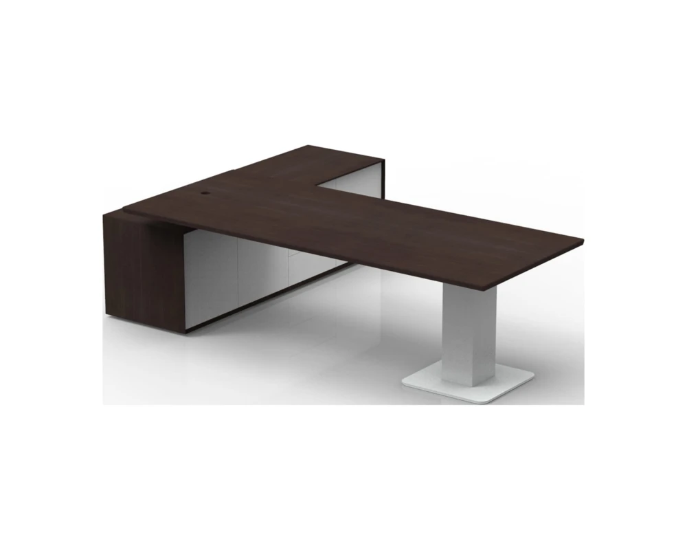 Стол руководителя с регулировкой по высоте правый 2280x2100x740-1200 I-Work 2