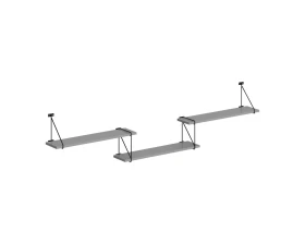 Полка подвесная 1780х166х392 Кофе / Coffee images