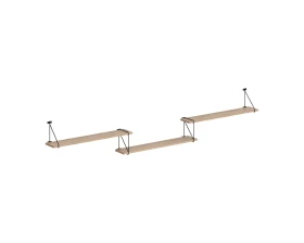 Полка подвесная 2380х166х392 Кофе / Coffee images