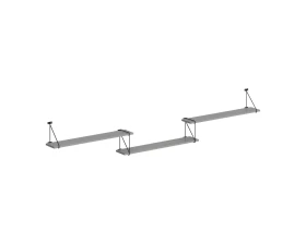 Полка подвесная 2380х166х392 Кофе / Coffee images