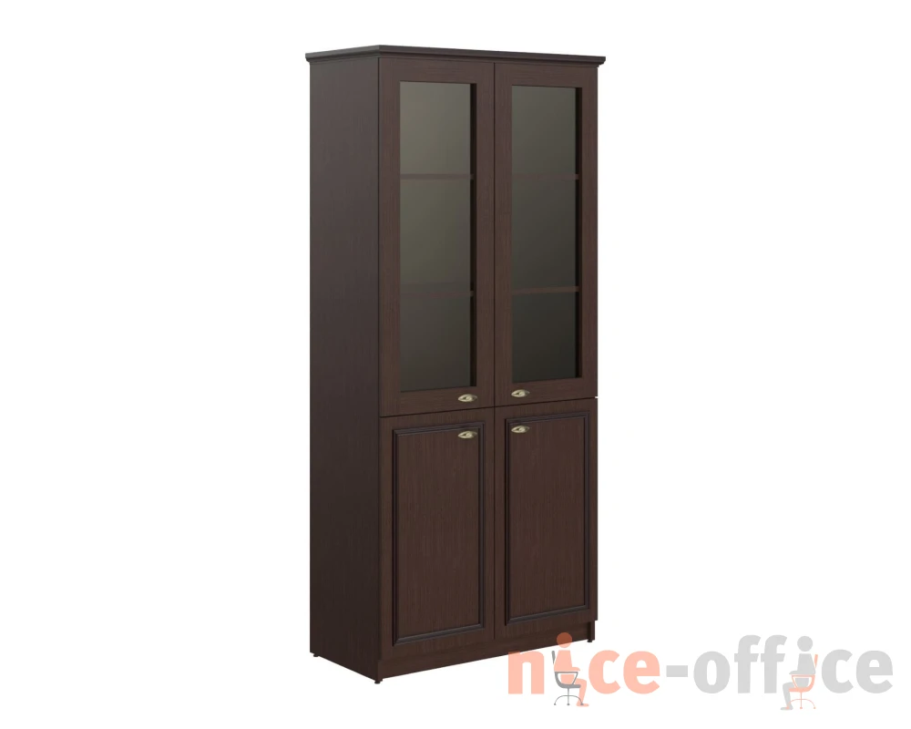 Шкаф с 2 стеклянными дверьми 922х466х2023 Раут / Raut
