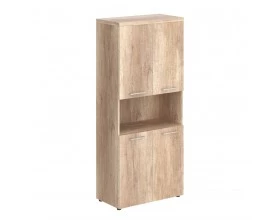 Шкаф с 2-мя комплектами глухих малых дверей и топом TP images