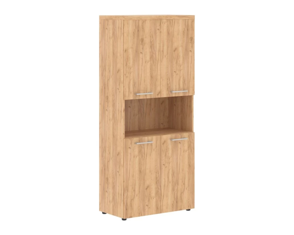 Шкаф с 2-мя комплектами глухих малых дверей и топом TP